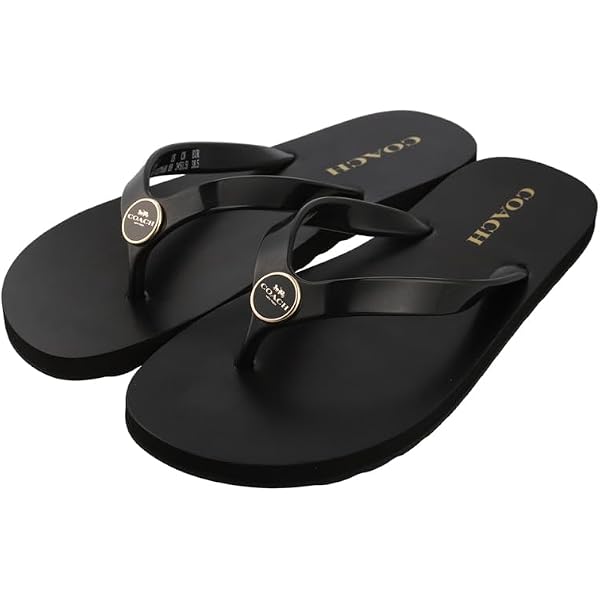 Amazon | [COACH] [コーチ] サンダル Zayn Rubber Flip Flops US6B