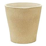 【4個入り】 樹脂製 植木鉢/プランター 【ラウンドミニ型 ホワイト】 直径15cm 軽量タイプ 底穴なし 『ブラーシュ』