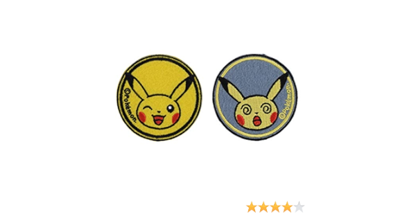 Amazon ポケモンセンターオリジナル ワッペンセット Pikachu Face ワッペン アップリケ 通販