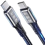 240W Thunderbolt 4ケーブル 6.6フィート USB C Thunderbolt 4ケーブル モニターケーブル 40Gbpsデータ転送とシングル8K/デュアル4Kビデオをサポート Thunderbolt 4/3モニター、ハブ、ドッキングステーション対応 - ブラック