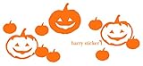 HARRY STICKER ハロウィンウォールステッカー転写式ジャックランタンの浮遊オレンジLL ハロウィン ｳｫｰﾙｽﾃｯｶｰ転写式 ジャックランタンの浮遊 オレンジ LL 【1点】