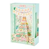 サンリオ バースデーカード スクエアポップ アフタヌーンティー グリーティングカード 海外輸送可 BD195-3 SANRIO 605867
