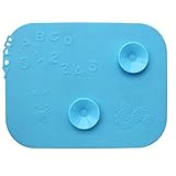 Chris-Wang 1Pc Fun Silicone Meal Placemat/Suction Cup Place Mat/Tableware Sucker/Anti-Slip Bowl Mat/