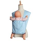 tacmamy(タックマミー) 抱っこひも シンプル無地 綿100％ 日本製 (M, ベビーブルー)