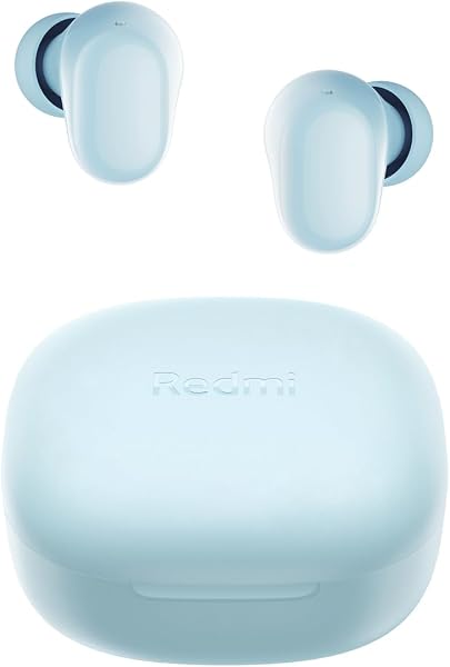 Xiaomi ワイヤレスイヤホン Redmi buds 6 Play 36時間の再生時間 AI 通話時ノイズリダクション 低遅延モデル 超軽量 Google Fast Pair対応 急速充電 USB Type-C ブルー - 1