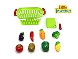 [リトルトレジャー]Little Treasures Kitchen Playset for kids 3+ colorful cutting food playset with a handy, s