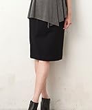 ANGELIEBE エンジェリーベ マタニティ 産前 産後 対応 フィット タイト スカート (3レングス展開 ） 妊婦服 仕事着 L ミドル 丈 ブラック 21621 21621470
