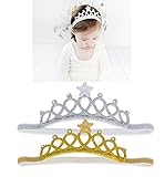 greeshion ( TM )ベビーガールズクリスタルクラウンヘッドバンド幼児用プリンセスヘアバンドハードウェア