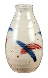 ヤマ庄陶器 信楽焼 Blue&Red 花入 BR-3