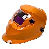 Yellow Adjustable Solar Power Variable Auto Darkening (ADF) Welding Helmet Hood ARC TIG MIG Mask Vie