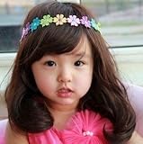★アヒジヤーナ★ベビー （ヘアバンド 3点　＋　ガーゼハンカチ1枚　計4点セット） リボン 花 レース　フリル ベビー＆キッズ カチューシャ かわいい お花デザインの髪飾り　新生児 赤ちゃん 出産祝い