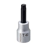 プロクソン(PROXXON) トルクスビットソケット 3/8" いじり穴なし T40 No.83588