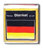 Germany Flag Fleece Blanket 1.5m x 1.3m German Flag Throw Cover Bedding Brand New Bundesflagge und H