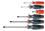 Stanley Proto Tether-Ready J1206SP-TT 6 Piece Quad Lobe Phillips Screwdriver Set by Stanley-Proto