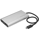 StarTech.com Thunderbolt 3 - 2ポートHDMI変換アダプタ サンダーボルト3(USB Type-C)/オス - 2x HDMI/メス 4K 30Hz TB32HD2