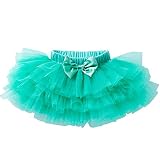 YukeBaby TUTU チュールスカート キッズ パニエ こども用 演出服 ダンス用 バレエ用 コスチューム 発表会 仮装 (ミントグリーン)