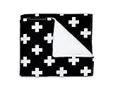 Olli & Lime Cross Blanket, Black/White by Olli & Lime