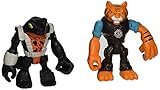 Teenage Mutant Ninja Turtles Pre-Cool Half Shell Heroes Tiger Claw and Newtralizer Figures [並行輸入品]