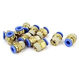6ミリメートルチューブ1/4" BSPは、クイックコネクタ空気圧継手12個のスレッド