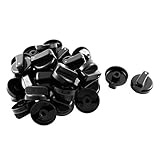 uxcell ガスストーブノブ ガスこんろ オーブンスイッチ 点火ツマミ コントロールノブ　バーナーノブ　ブラック　30個入