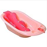 0〜5歳 赤ちゃん バスタブ 新生児 大きなサイズ 厚い 子供 バスラック 座って横になることができる 人間工学に基づいた設計,Pink