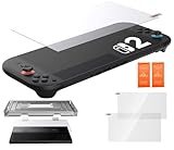 Tomicoco ガラスフィルム Switch 2 用 HD ブルーライトカット フィルム 保護フィルム 9H スイッチ2 強化ガラス 指紋防止 液晶保護 画面保護 HD(1箱2枚入り)