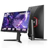 KOORUI ゲーミングモニター 27インチ モニター 170Hz WQHDディスプレイ IPS 1ms ゲームモニター pcモニター Adaptive Sync HDR400 10Bit縦横回転・高さ調節 HDMIX2 DPX1 VESA スピーカー非搭載27E3Q