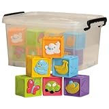 ベビーソフトブロック18 pc。セットwith Storage Tub
