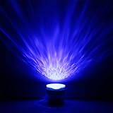 lEshPマルチカラーOcean WaveライトプロジェクタランプスピーカーLEDナイトライトforホーム部屋ベッドルームマルチカラー表示Entertainment、喜び