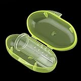 柔らかいシリコーンゴム指歯ブラシ歯マッサージブラシ子供赤ちゃん幼児todderのためのボックスで