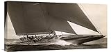 グローバルギャラリーJクラスヨット1934キャンバス壁アート 24W x 12H in. ベージュ GCS-375317-1224-142