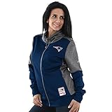 新しいEngland PatriotsレディースMajestic NFL「Speed Fly " Full Zip Fleece Jacket – Navy /チャコール