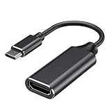 USB C HDMI 変換アダプター HDMI 変換ケーブル 4K タイプ C HDMI 変換コネクター デバイス MacBook Pro/Air, Surface Book 2, XPS, などタイプCデバイス対応 ブラックType C HDMI スマホ アダプター