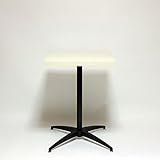 カフェテーブル コーヒーテーブル 幅52×奥行き52×高さ72cm ホワイト