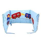 [Enerhu]ベッドガードミニ 半周タイプベッドバンパー 洗える 柔らか