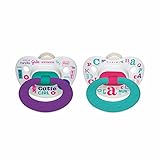 NUK [ヌーク]Nuk "TrendLine トレンドライン" ❤CUTIE GIRL❤キューティーガール❤ 0～6ヶ月 おしゃぶり2個セット❤ [並行輸入品]