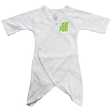 【未熟児】【低出生体重児】【早産児】【NICU】用 ベビー服： スナップカバーオール ホワイト (2300-3000g)