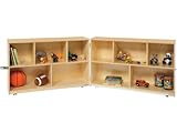 Wood Designs Kids Play Toy Book合板オーガナイザーwd13118 x-deep折りたたみストレージ、30 " H