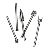 B Blesiya 5本 　ロータリーヤスリ　研磨用　 回転ヤスリ　超硬 　木工ツール - 3x4mm