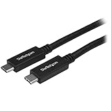 StarTech.com USB-C - USB-C ケーブル 0.5m オス/オス USB 3.1 (10Gbps) USB-C充電ケーブル USB Type-Cケーブル USB31CC50CM