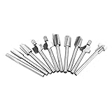 ロータリーヤスリ 回転バーセット バールータビット HSS ルータビット 1/8" 電動研削 研磨ヘッド 10PCS 木工工具 木彫り木工アクセサリ