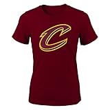 NBA Cleveland Cavaliers Girl 's 7 – 16 Primaryロゴ半袖Tシャツ、ガーネット、ミディアム/サイズ10 – 12