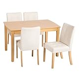 ダイニング５点セット モダン ４人用 （テーブル/チェア） ナチュラル