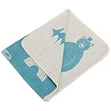 クリッパン KLIPPAN コットン シュニール ブランケット 2553-03 ターコイズ 70x90cm Cotton Chenille Blankets ひざ掛け 毛布 オフィス ふわふわ 北欧ブ
