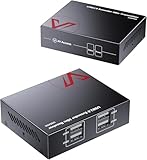 AV Access USB エクステンダー オーバー Cat5e/6/6a/7 196ft/60M、4USB2.0 ポート、プラグ アンド プレイ、ドライバー不要、すべてのオペレーティング システム、キーボード、マウスをサポート USBオーバー イーサネット