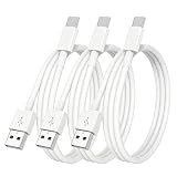 USB Type C ケーブル 1m 3本セット YUGUOCHENG【3A急速充電/480Mbpsデータ転送 / 高耐久TPE素材】 USB A to C ケーブル 断線防止 スマートフォン/タブレット/ゲーム機 等 USB-C機器対応 【映像出力不可】ホワイト