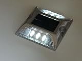 ソーラー2×3LED★点滅/白色★光センサー自動点滅道路鋲誘導灯防水防圧 アルミ合金省エネ [並行輸入品]