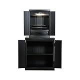 仏縁堂：仏壇・仏壇台上下セット【ミニモダン仏壇・未来16号＋仏壇台・春風】黒（ブラック）