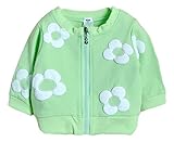 【海外直送品】(ポルトプエルト) Porto Puerto 花柄 綿 ジッパー パーカー 女の子 ガールズ 子ども キッズ 赤ちゃん ベビー 80㎝ 90㎝ 桃色 薄桃色 緑 紫 カジュアル 上着 可