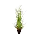 ハギハラ 人工観葉植物 『ベルフラワーグラス/白鈴草』 (M/122cm) #2179